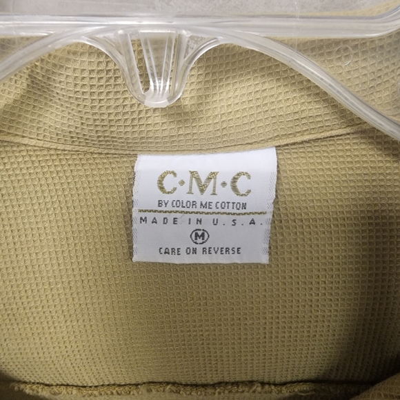 Color Me Cotton Women's Soft Sage Green Textured Shacket Size M - Picture 7 of 7